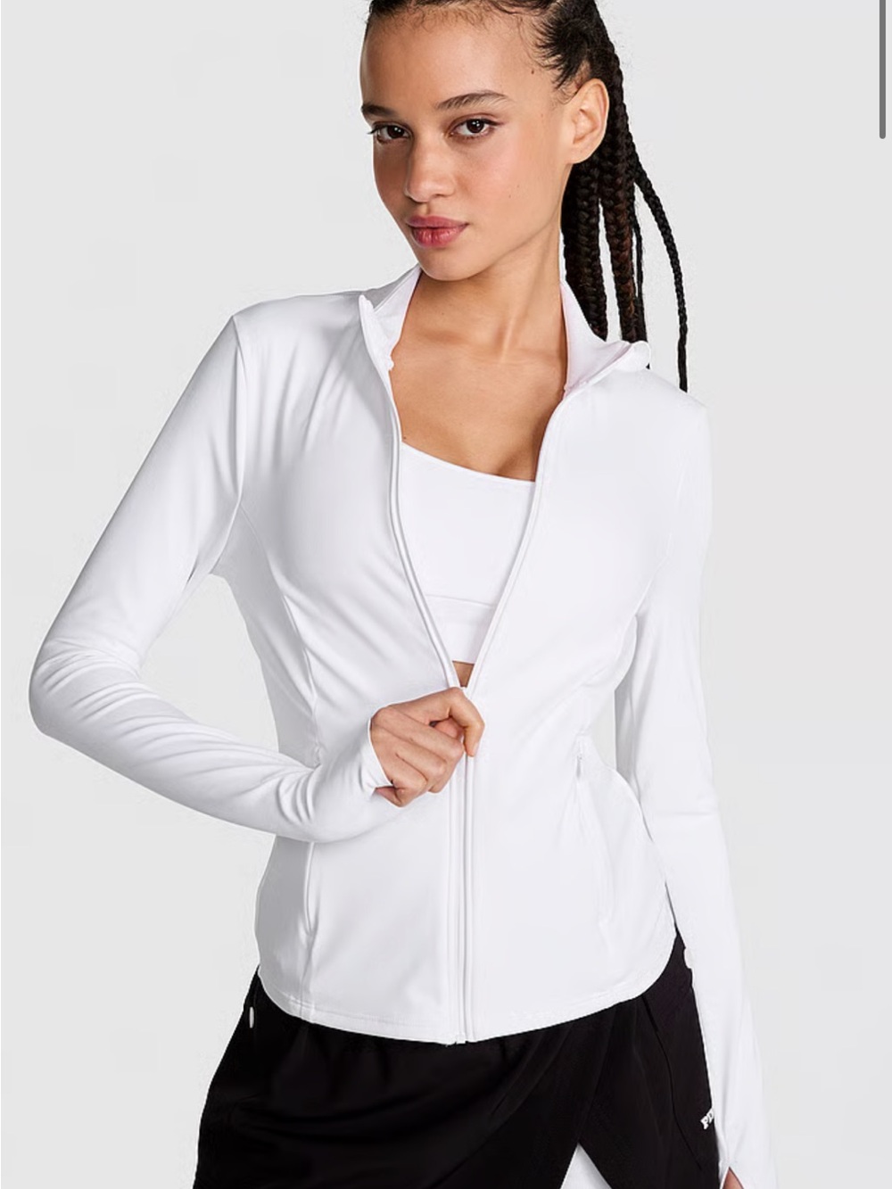PINK FULL-ZIP JACKET IN BLUE